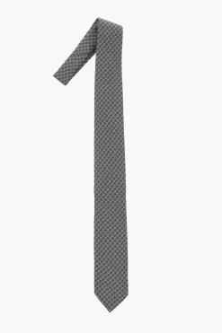 Outlet CC COLLECTION Cravatta in Seta Motivo Geometrico Uomo Cravatte