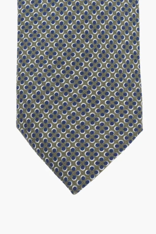 Outlet CC COLLECTION Cravatta in Seta Motivo Geometrico Uomo Cravatte