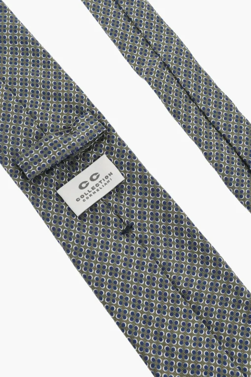 Outlet CC COLLECTION Cravatta in Seta Motivo Geometrico Uomo Cravatte