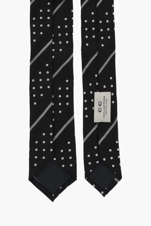 CC COLLECTION Cravatta in Seta a Fantasia>Corneliani Sale