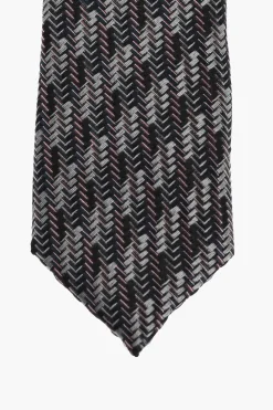 CC COLLECTION Cravatta in Seta Herringbone>Corneliani Sale