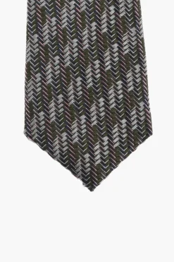 CC COLLECTION Cravatta in Seta Herringbone>Corneliani Clearance