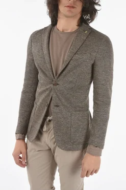 Sale CC COLLECTION giacca a 2 bottoni in cotone due spacchi revers classico Uomo Giacche