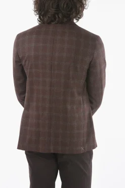 Online CC COLLECTION Giacca Motivo Windowpane Check Uomo Giacche