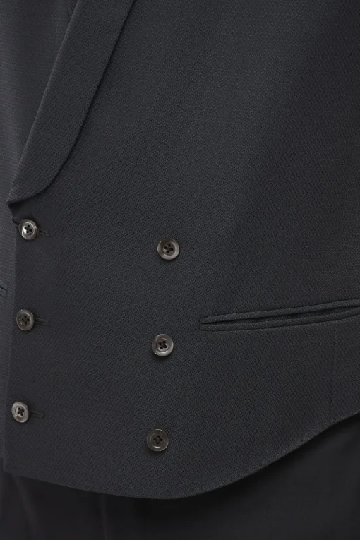Best CC Collection Gilet a Doppio Petto in Tessuto Testurizzato Uomo Giacche