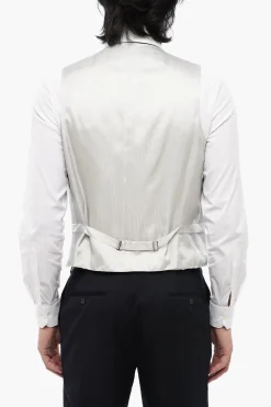 Online CC COLLECTION Gilet in Misto Lana Bicolore con Martingala Uomo Giacche