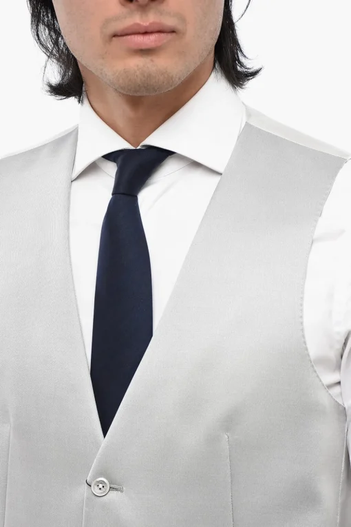 Online CC COLLECTION Gilet in Misto Lana Bicolore con Martingala Uomo Giacche