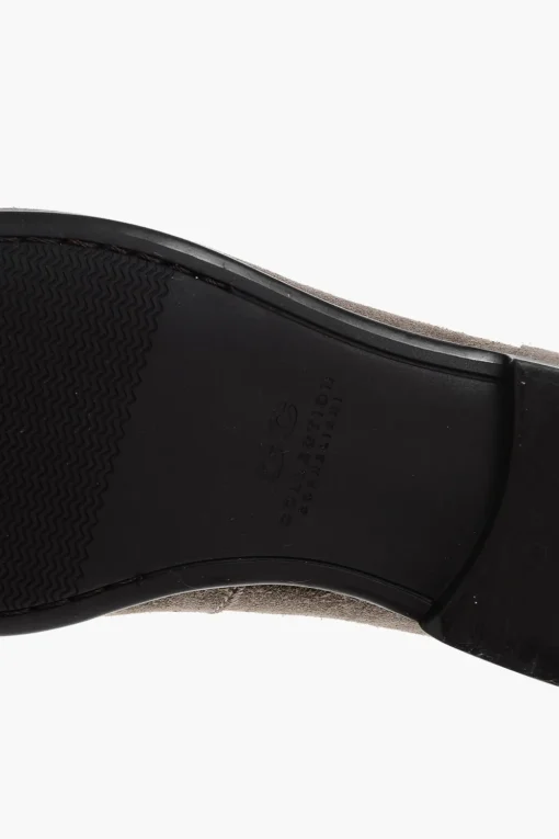 CC COLLECTION Mocassini In Suede Con Nappine>Corneliani Fashion