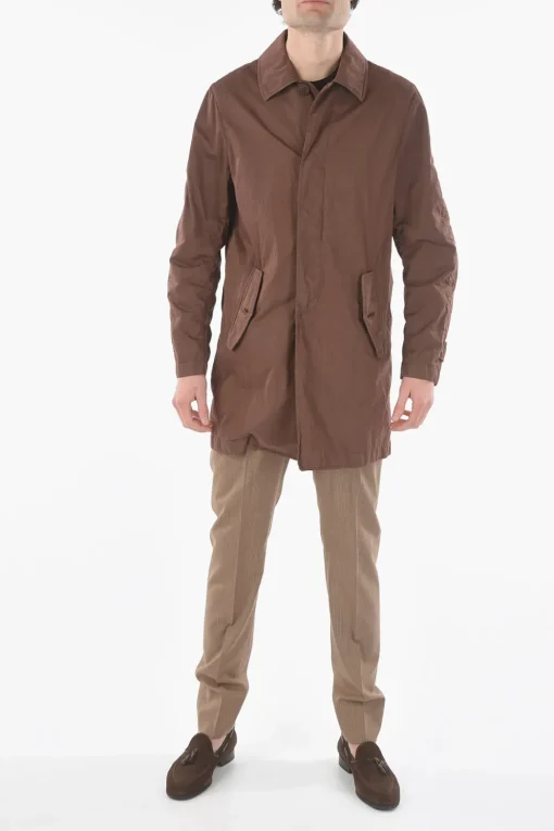 CC COLLECTION O.WEAR cappotto balmacaan con abbottonatura nascosta>Corneliani Hot