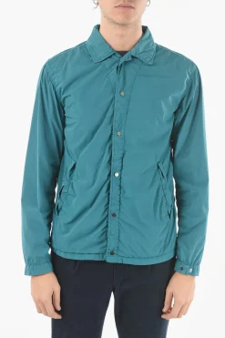 CC COLLECTION O.WEAR Overshirt HYDRAS in Nylon Stretch con Bottoni Automatici>Corneliani Best
