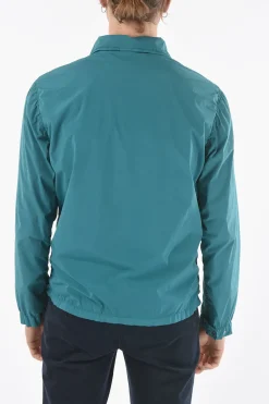 CC COLLECTION O.WEAR Overshirt HYDRAS in Nylon Stretch con Bottoni Automatici>Corneliani Best