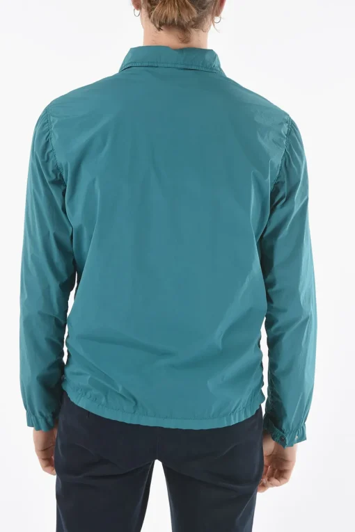 CC COLLECTION O.WEAR Overshirt HYDRAS in Nylon Stretch con Bottoni Automatici>Corneliani Best