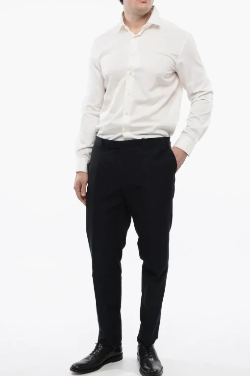 CC COLLECTION Pantaloni 4 Tasche RIGHT in Cotone e Lino>Corneliani Fashion