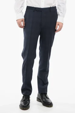 CC COLLECTION Pantaloni 4 Tasche in Lana Vergine District Check>Corneliani Hot