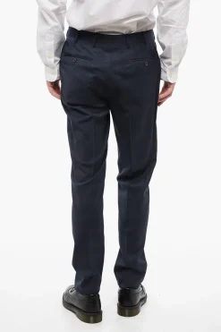 CC COLLECTION Pantaloni 4 Tasche in Lana Vergine District Check>Corneliani Hot