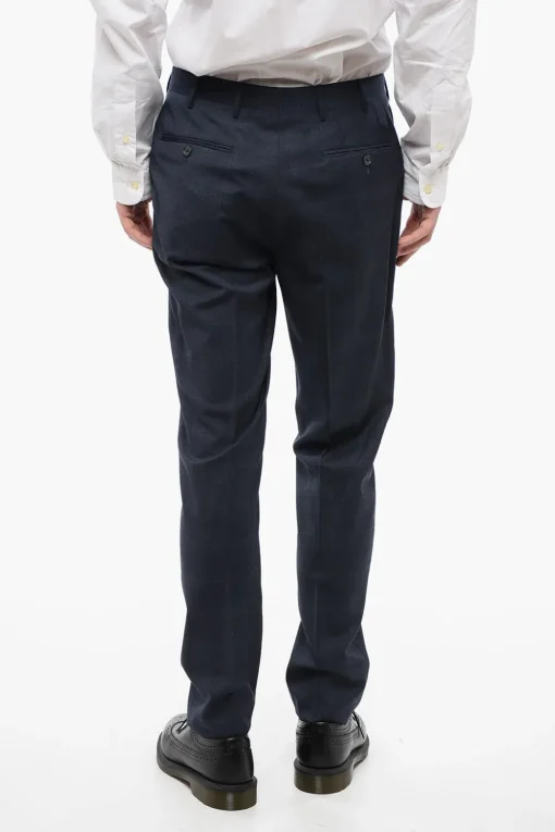 CC COLLECTION Pantaloni 4 Tasche in Lana Vergine District Check>Corneliani Hot