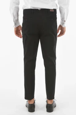 Sale CC COLLECTION Pantaloni Chino a Una Pince in Cotone Stretch Uomo Pantaloni
