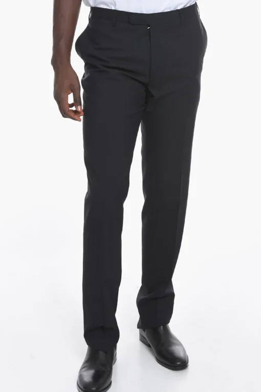 Sale CC COLLECTION Pantaloni Chino REFINED in Lana Vergine Uomo Pantaloni