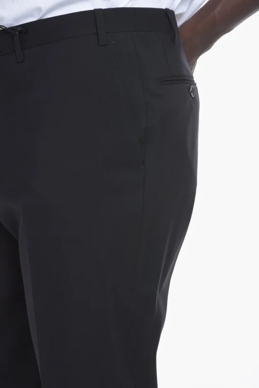 Sale CC COLLECTION Pantaloni Chino REFINED in Lana Vergine Uomo Pantaloni