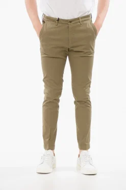 Clearance CC COLLECTION Pantaloni Chino in Cotone Elasticizzato Uomo Pantaloni
