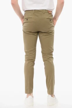 Clearance CC COLLECTION Pantaloni Chino in Cotone Elasticizzato Uomo Pantaloni