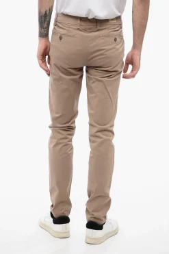 Discount CC COLLECTION Pantaloni Chino in Cotone Stretch Uomo Pantaloni