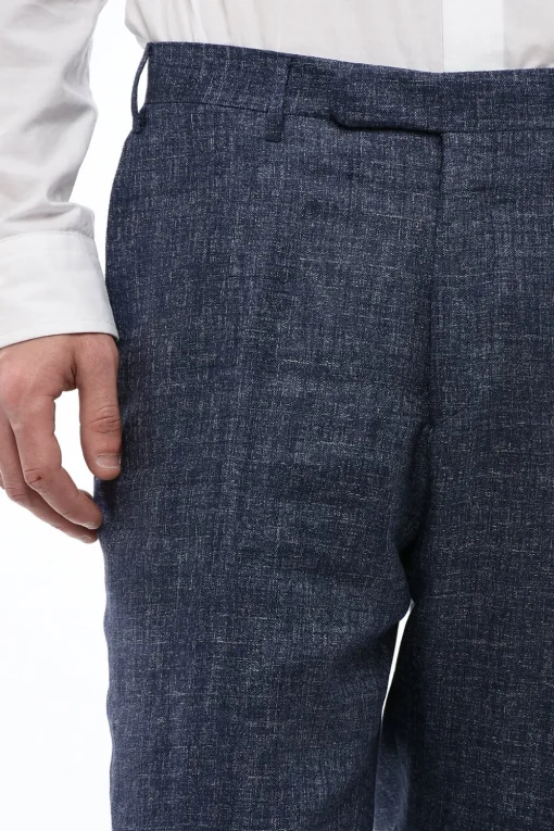 CC COLLECTION Pantaloni Chino In Misto Lino Regular Fit>Corneliani New