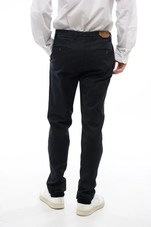 Discount CC COLLECTION Pantaloni Chino in Cotone Stretch Regular Fit Uomo Pantaloni