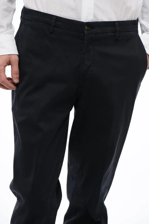Discount CC COLLECTION Pantaloni Chino in Cotone Stretch Regular Fit Uomo Pantaloni
