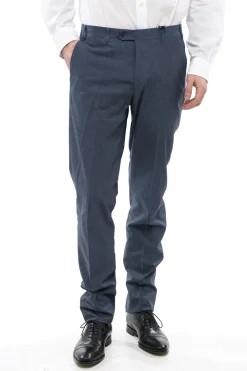 CC COLLECTION Pantaloni in Cotone RIGHT con Tasche a Filo>Corneliani Outlet