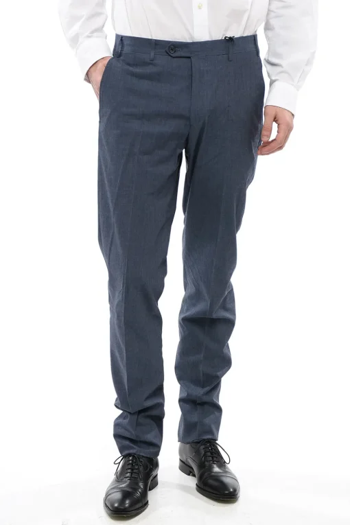CC COLLECTION Pantaloni in Cotone RIGHT con Tasche a Filo>Corneliani Outlet