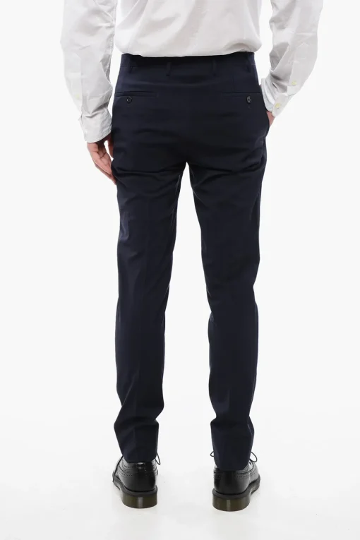 Clearance CC COLLECTION Pantaloni in Misto Lana REWARD con Motivo Pin Check Uomo Pantaloni