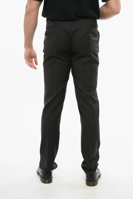 CC COLLECTION Pantaloni in Lana con Passanti>Corneliani Clearance