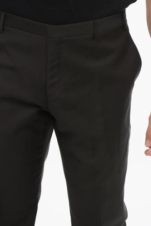 CC COLLECTION Pantaloni in Lana con Passanti>Corneliani Clearance