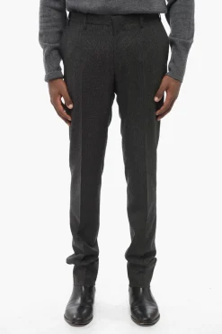 CC COLLECTION Pantaloni REWARD in Lana con Motivo Hopsack>Corneliani Sale