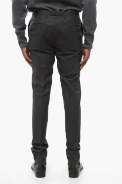CC COLLECTION Pantaloni REWARD in Lana con Motivo Hopsack>Corneliani Sale