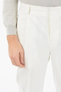 CC COLLECTION Pantaloni RESET in Cotone Stretch a 1 Pince></noscript>Corneliani Hot