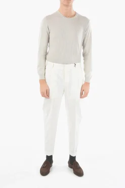 CC COLLECTION Pantaloni RESET in Cotone Stretch a 1 Pince></noscript>Corneliani Hot