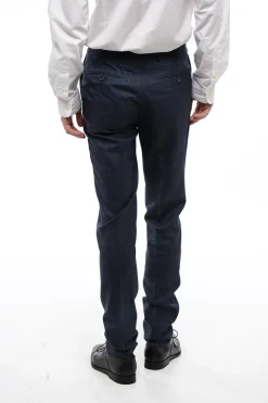 Discount CC COLLECTION Pantaloni REFINED in Misto Seta Uomo Pantaloni