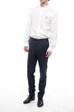 Discount CC COLLECTION Pantaloni REFINED in Misto Seta Uomo Pantaloni