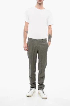CC COLLECTION Pantaloni RESET in Lana Vergine a Quadretti></noscript>Corneliani Sale