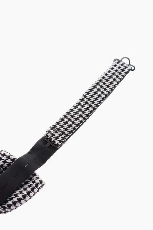Discount CC COLLECTION Papillon in Seta a Fantasia Pied-de-Poule Uomo Cravatte