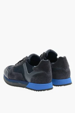 CC COLLECTION Sneakers Basse in Pelle e Tessuto>Corneliani Online