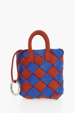 Hot Charm a Borsa in Nappa Intrecciata Bicolore Donna Portafogli