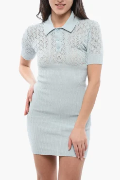 Chemisier 3 Bottoni in Cotone Crochet></noscript>Dsquared2 New