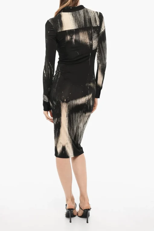 Best Chemisier a Fantasia a Maniche Lunghe Donna Vestiti