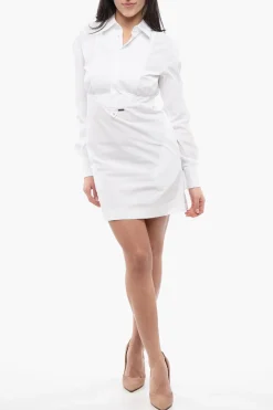 Best Chemisier BIB in Popeline con Zip Laterale Donna Vestiti