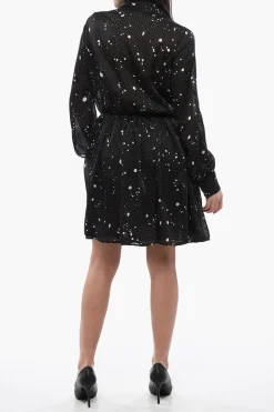Chemisier GATHERED in Chiffon a Pois>Dsquared2 Fashion