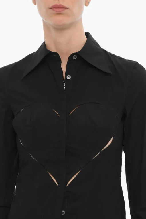 Chemisier in Tinta Unita con Dettagli Cut-Out>Ambush Clearance