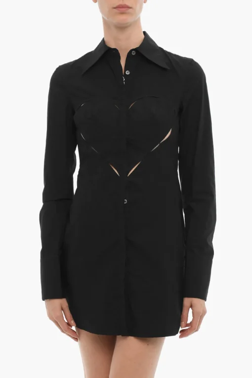 Chemisier in Tinta Unita con Dettagli Cut-Out>Ambush Clearance